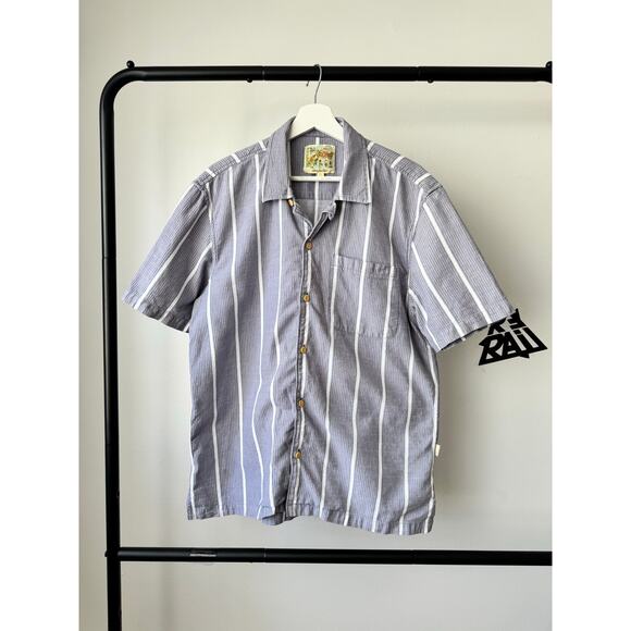 Aime Leon Dore Striped Seersucker Shirt - Picture 1 of 7